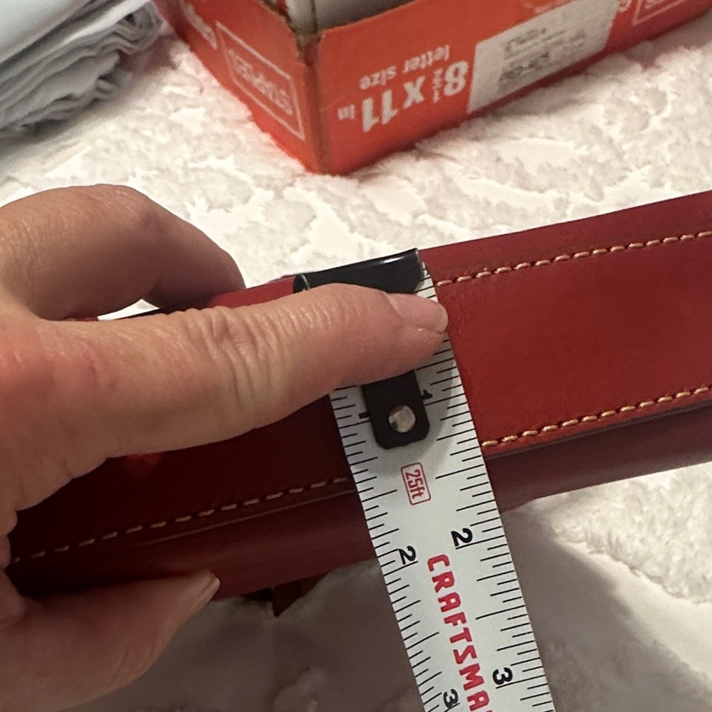 Dooney & Bourke Red Leather Crossbody Bag - Picture 3 of 7
